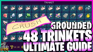 GROUNDED ULTIMATE TRINKETS GUIDE Rarest Best New Game Plus Every Charm And How To Get Them [upl. by Noyek]