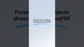 Present your projects directly from iLovePDF teamwork ilovepdf pdf productivity shareplay [upl. by Yemorej]