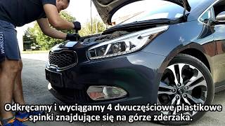 KIA CEE’D JD naprawa świateł do jazdy dziennej LED DRL  wymiana przetwornicy LED [upl. by Einehpets]