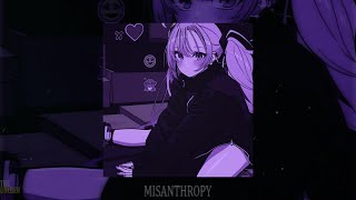 XSENTSSS  MISANTHROPY slowed  reverb [upl. by Yartnoed]