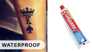 How To Make Temporary Tattoo WATERPROOF [upl. by Melamed423]