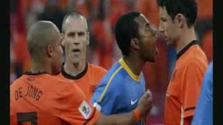 WC 2010 Netherlands  Brazil 21 Highlights amp Goals Dutch Commentary Remix [upl. by Birmingham330]