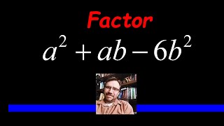 How to Factor the Trinomial  TWO VARIABLES [upl. by Acirem]