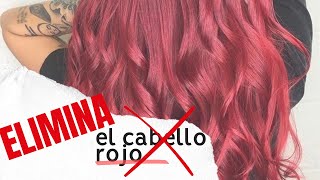 Como ELIMINAR el cabello ROJO de 1 sola APLICACION [upl. by Giordano]