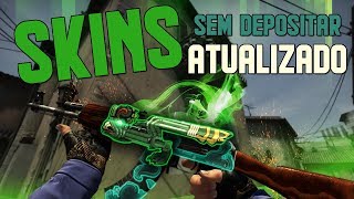 CSGO l COMO GANHAR SKINS DE CSGO SEM DEPOSITAR  2019 ATUALIZADO [upl. by Nnyleve]