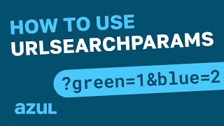 JavaScript  How to Use URLSearchParams [upl. by Aicercul677]