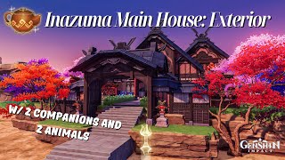 Inazuma Main House Exterior🎇 Serenitea Pot Genshin Impact [upl. by Obeng423]