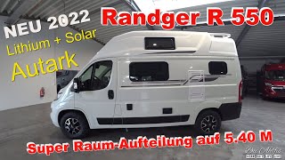 Fiat Ducato Modell 2022 💖Super Kurzes Wohnmobil RANDGER R 550 Tolles Konzept auf 540 M 👍✌ [upl. by Areyk]