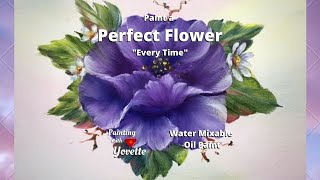 Paint a Perfect flower  EVERY TIME  Step by Step [upl. by Panaggio432]