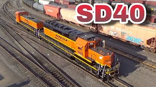 EMD SD40 Locomotives [upl. by Stempien]