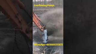 Everflowing excavator submersible hydraulic dredge pump for sand dredging [upl. by Nysilla376]