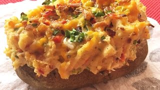 Twice Baked Potato Recipe • Best Fully Loaded Baked Potato 🥔  Episode 136 [upl. by Ainitsirc]