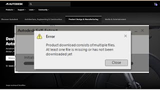 How to Fix Autodesk Software Installation Error Missing or Incomplete Download Files [upl. by Oilerua468]