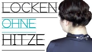 DIY Locken OHNE Hitze mit HaarbandMethode [upl. by Aitnuahs]