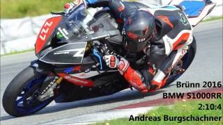 BMW S1000RR Brünn mit Trackattack 04082016 onboard [upl. by Christabella]