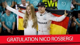 Rosberg hat es geschafft Formel1Champion 2016 [upl. by Shivers709]