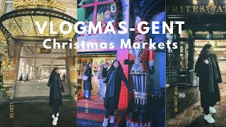 VLOGMAS  Gentte Christmas Marketleri Belçikada en iyi patates kızartması [upl. by Annabal]