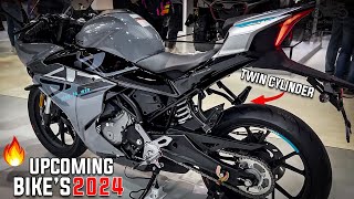 ⚡TOP 6⚡ Upcoming Twin Cylinder Bikes in 2024 🔥 Launching This Month 💥 400cc to 600cc Bikes [upl. by Hortensia436]