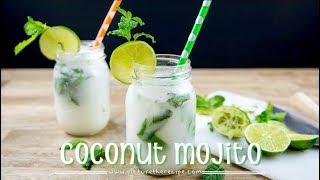 Coconut Mojito Recipe [upl. by Neellek]