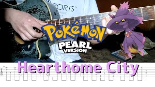 Hearthome City  Pokémon Diamond amp Pearl  Fingerstyle Guitar Cover【TAB】 [upl. by Anitsyrc]