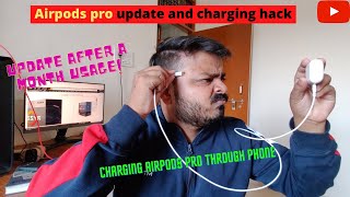 how to charge airpods pro clone with cable provided 2023  airpods pro charging kaise kare phone se [upl. by Qahsi]