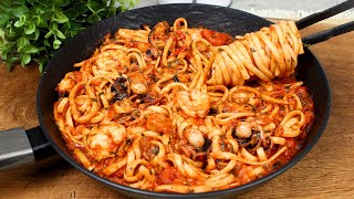 Diese Pasta mit Meeresfrüchten hat alle verrückt gemacht Günstig schnell und unglaublich lecker [upl. by Griffin273]