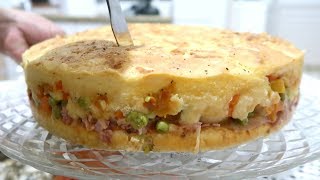 TORTA PORTUGUESA MUITO FÁCIL  RECEITAS DA VÓ LURDES [upl. by Ahsinet]