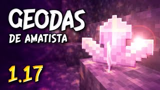 Los secretos de las geodas de amatista Cristales· Minecraft 117 Cave amp Cliffs Update Español [upl. by Mcwherter]