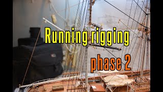 Cutty Sark  part 48 Running Rigging phase 2 [upl. by Nuj850]