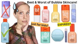 Ranking Every BUBBLE SKINCARE Product Ive Tried [upl. by Helas]