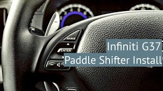 G37 How to Install Paddle Shifters infiniti g37 sedan [upl. by Hamfurd]