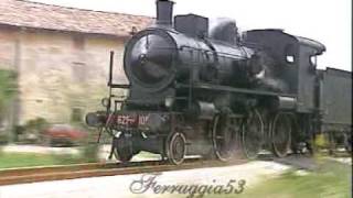 Locomotiva 625100 Brescello Parma e ritornompg [upl. by Yelrah]