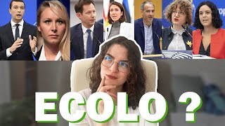 EUROPEENNES  Qui a le programme le plus écolo   3 minutes par programme [upl. by Rekab897]