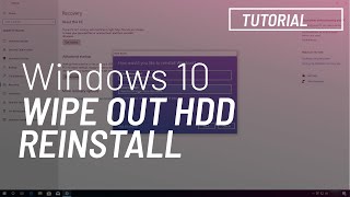 How to wipe out hard drive and reinstall Windows 10 [upl. by Arahat]