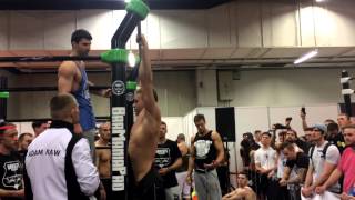 16 x 32kg Pull Ups King of the Bar Power Competition Frederik Imasuen [upl. by Mckale]