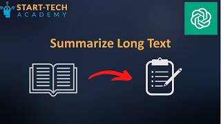 Text Summarization using ChatGPT  StartTech Academy chatgpt ai [upl. by Oterol]