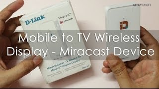 DLink Wireless TV Display  Miracast Device DSM260 [upl. by Rossie]