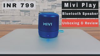 Mivi Play Bluetooth Speaker Unboxing and Review  Sound Test amp compared with JBL GO speaker [upl. by Yale409]