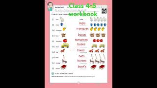 Class 45 English workbook worksheet 15161718  कक्षा 4 और 5 अंग्रेजी कार्य पुस्तिका कार्यपत्रक [upl. by Mirilla]