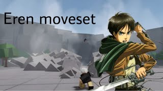 Eren Yeager moveset tsb [upl. by Arni248]