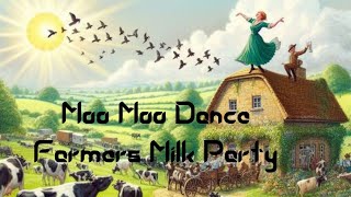 Moo Moo Dance Farmers Milk Party 🐄🐮 kids songs [upl. by Aisila]