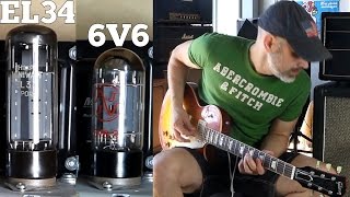 6V6 Vs EL34  Power Tube Comparison [upl. by Eilrak]