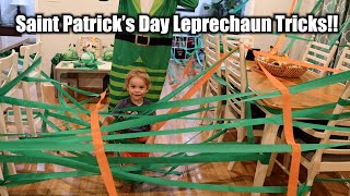 SAINT PATTYS DAY LEPRECHAUN TRICKS FOR KIDS [upl. by Laurette136]