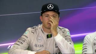 F1 Title Decider Rosberg and Hamilton Reaction [upl. by Thomas]