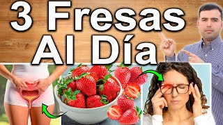 3 FRESAS EN AYUNAS CURA TODO  ¿Para Qué Sirven Las Frutillas  Beneficios Para Tu Salud Y Belleza [upl. by Aikemaj]