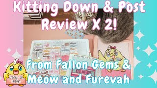 Diamond Painting Post Review And Kit Down X 2  Fallon Gems and Meow and Furevah [upl. by Alithea]