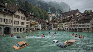 Switzerland is under water again Flash flood hit Morges [upl. by Skill]