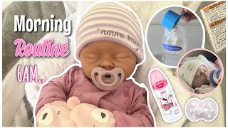 My Morning Routine WSilicone BabyReborns World [upl. by Hsreh]