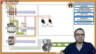 Pano Tasarım ve Montajı  Ders 4 Faz Motor Koruma Rölesi ve Bağlantısı [upl. by Eilliw]
