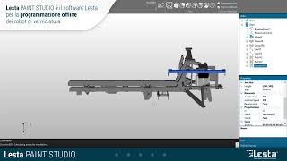 Software per la programmazione offline dei robot di verniciatura Lesta PAINT STUDIO [upl. by Alwin]